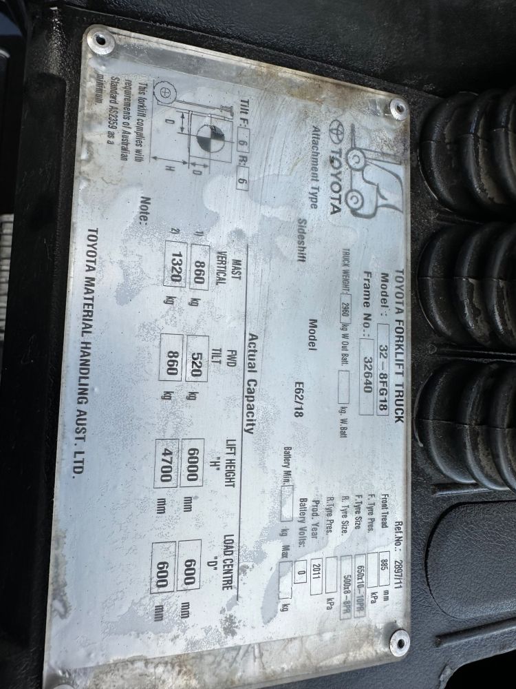 Toyota 32-8FG18 - Queensland Forklifts